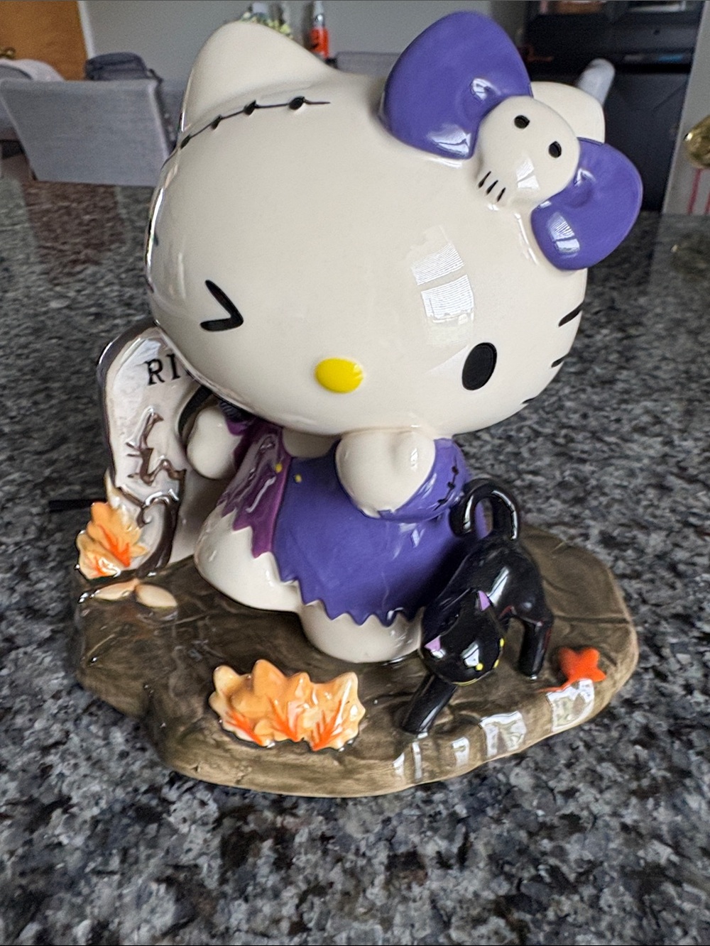 Hello Kitty Purple and Black Halloween Figurine by Hello Kitty